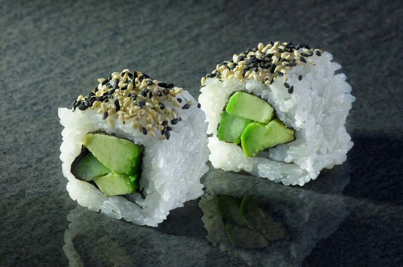 Vegetarisch California Inside Out mit Sesam
